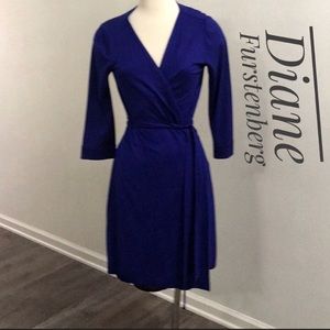 Diane Von Furstenerg Cobalt Wrap Dress 10 NWOT